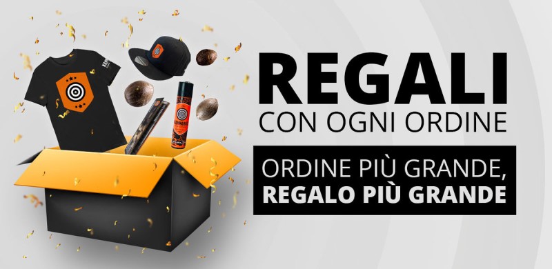 Regali con ogni acquisto!